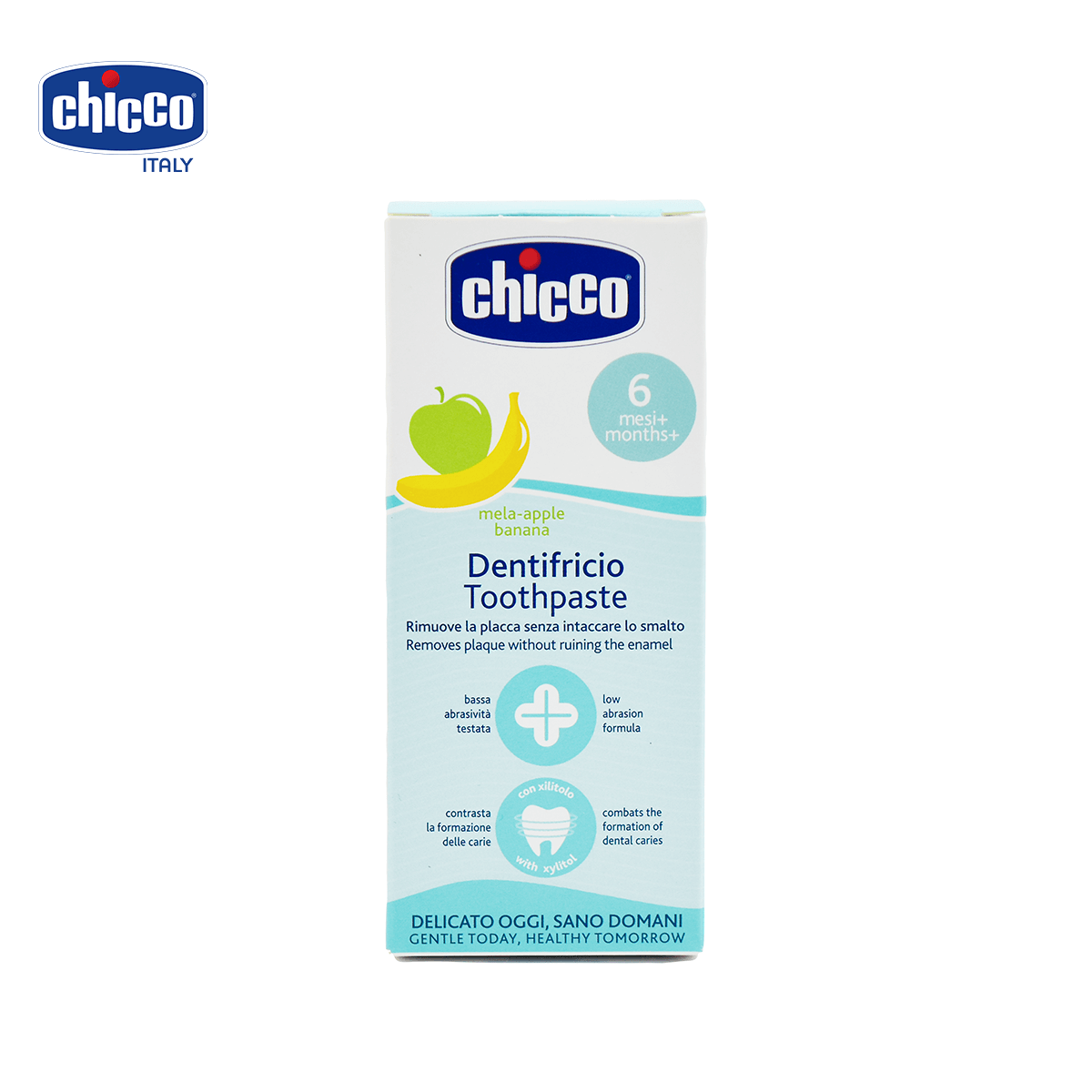 [HCM]Kem đánh răng hương Chuối – Táo Chicco 6M+
