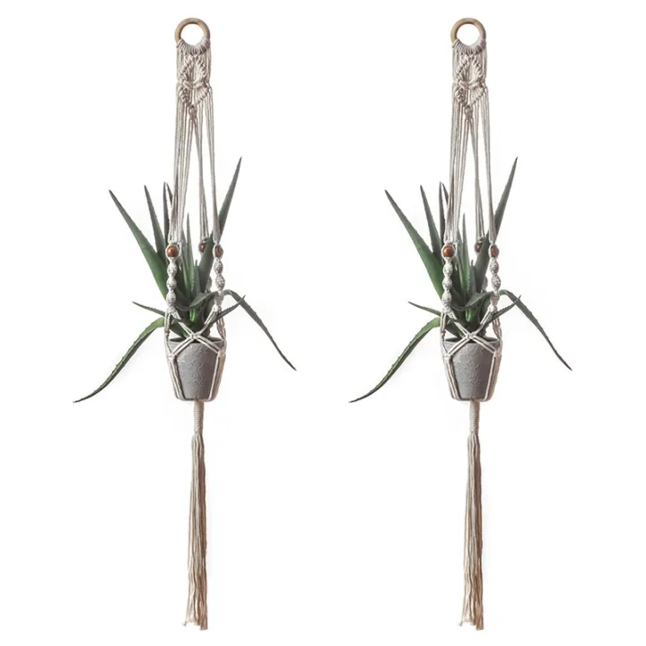 Wall Planter,Plant Hanger Hanging Pot 2 Pcs Hanging Planter Set Plant Holder Macrame Plant Holder Macrame Plant Hanger Macrame Planter