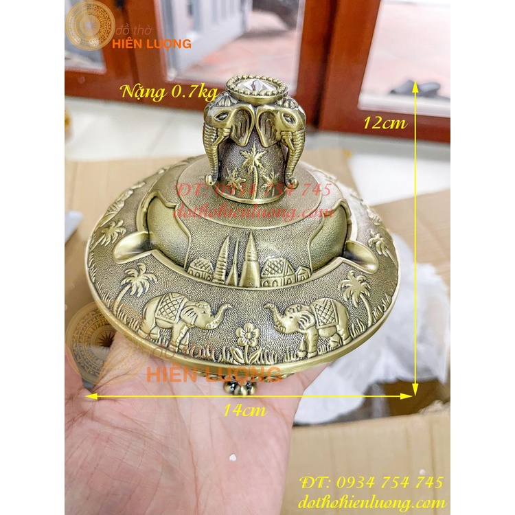 Living room decorative elephant ashtray, RXC: 14x12cm, weight 0.7kg