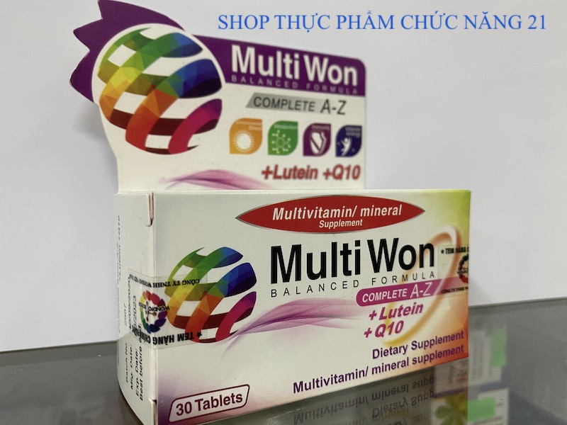 MULTI WON - Complete A- Z (With Lutein + Q10) - Chăm sóc sức khoẻ toàn diện.