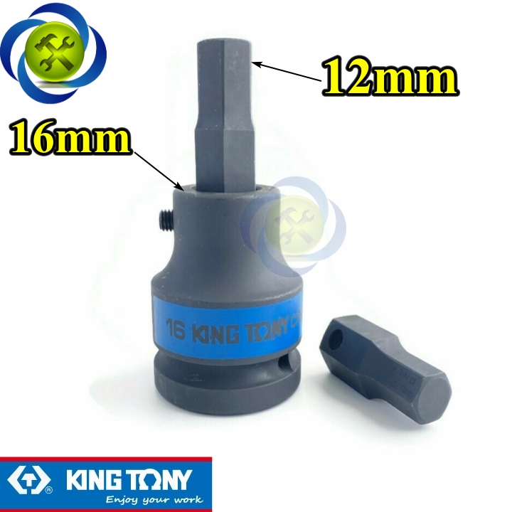 [HCM]Đầu tuýp lục giác 12mm Kingtony (Mũi lục giác + tuýp 3/4)