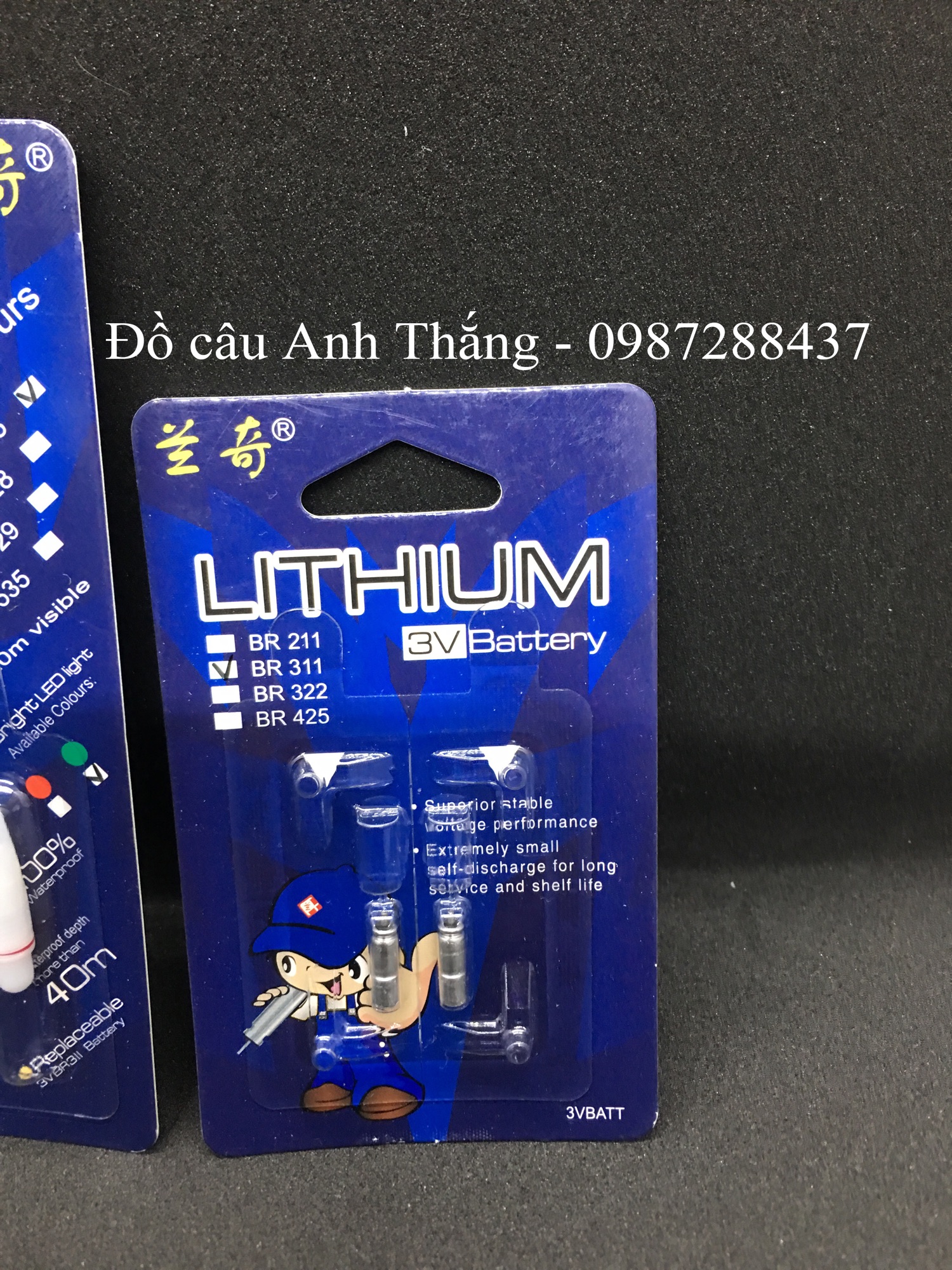 Vỉ pin đèn Led 90h câu lục cao cấp