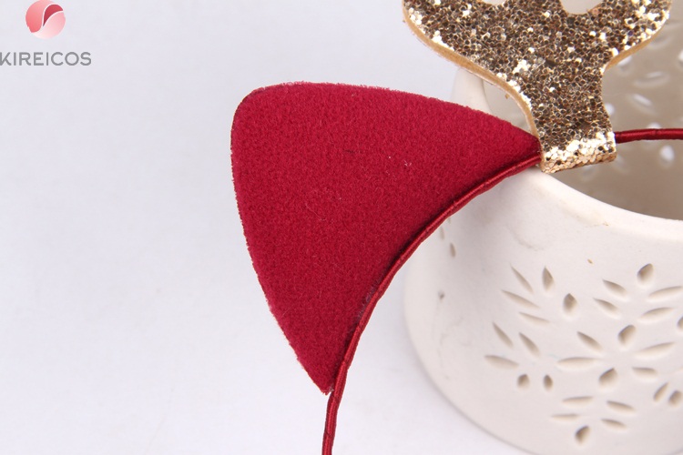 [HCM]Bờm Cài Tóc Noel Sừng Lấp Lánh Dễ Thương - kireicos