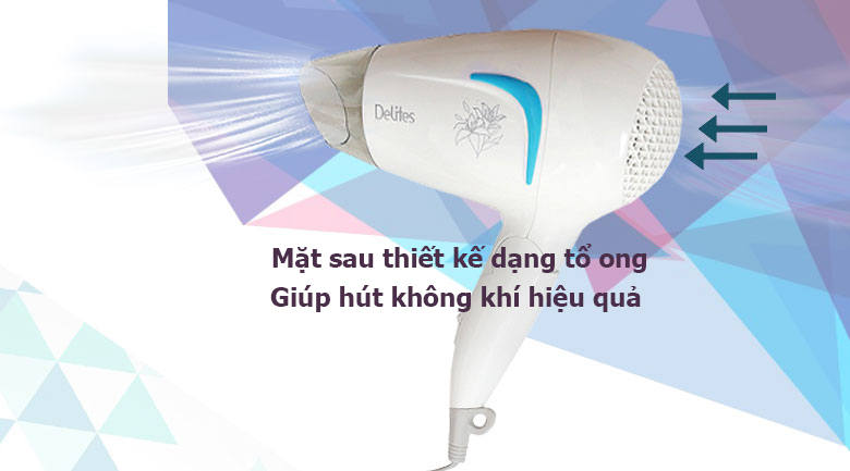 Máy sấy tóc DelRTYs MST024 Xanh