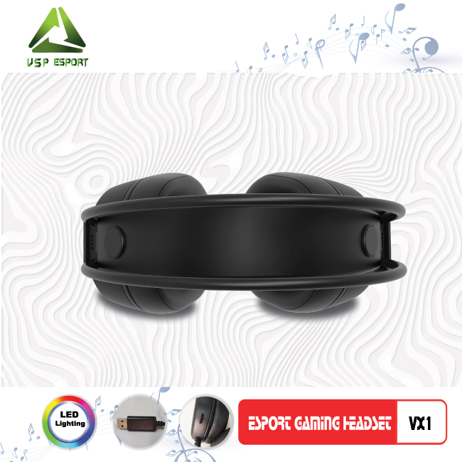 HEAPHONE ESPORT GAMING VX1 7.1 ( 1 CỔNG USB ) Chính Hãng [ BH 12 THÁNG ]