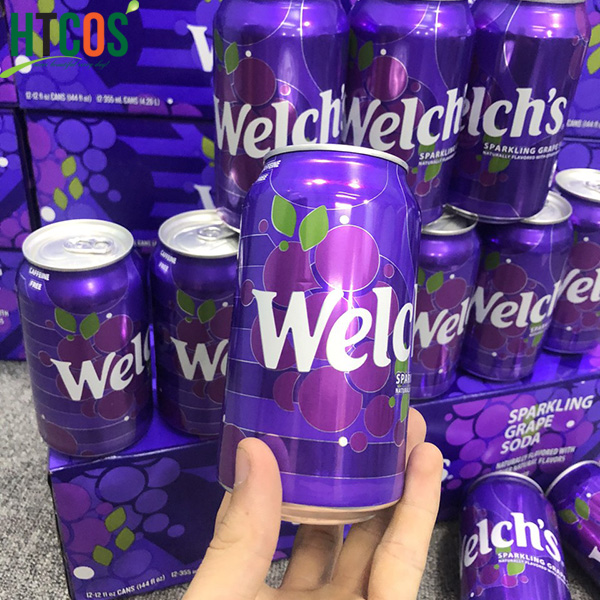1 Lon Nước ngọt nho Welch Mỹ lon 355ml