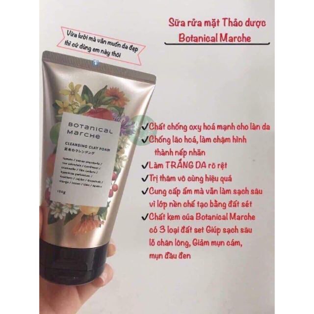 Sữa rửa mặt thảo mộc Botanical Nhật Bản chính hãng