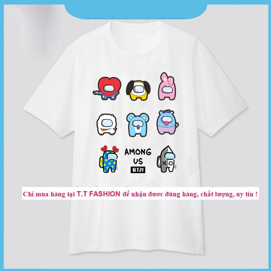 [HCM]Áo Among US BT21 cho trẻ em | Áo BT21 skin Among Us siêu đẹp AU35