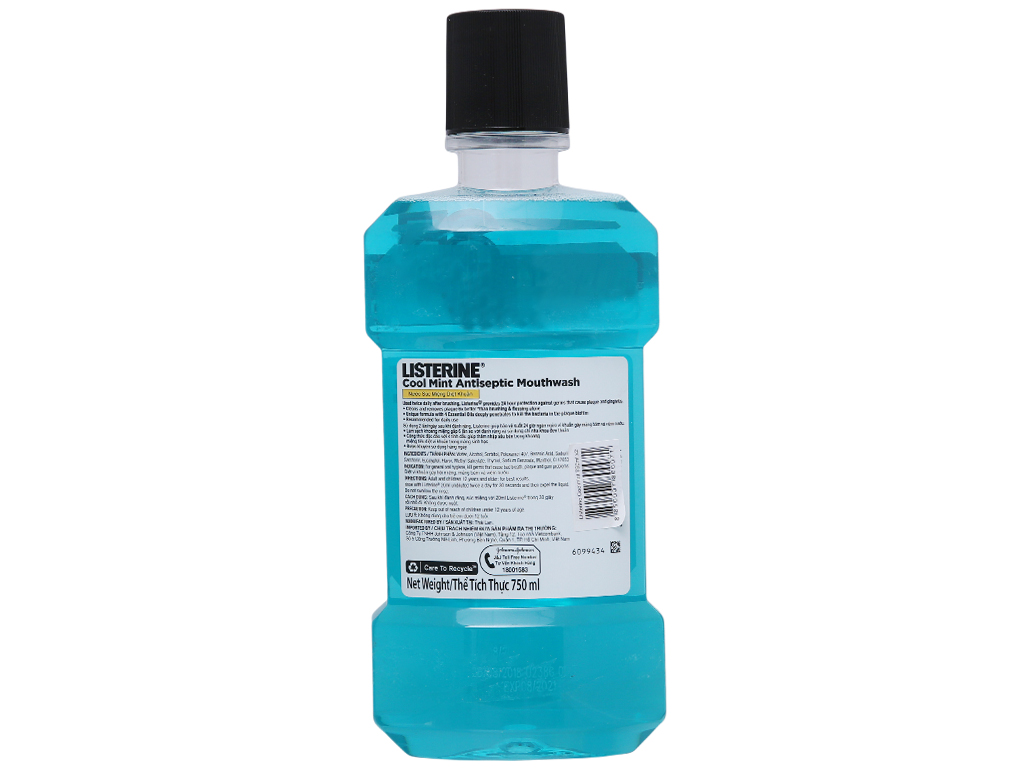 Nước súc miệng Listerine Cool Mint chai 750ml