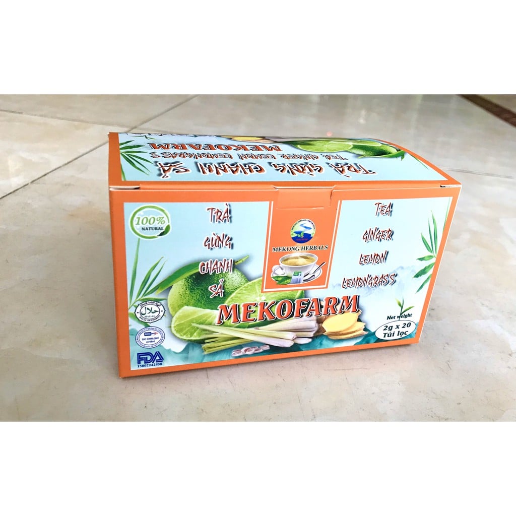 [HCM]TRÀ GỪNG CHANH SẢ COMBO 5 HỘP