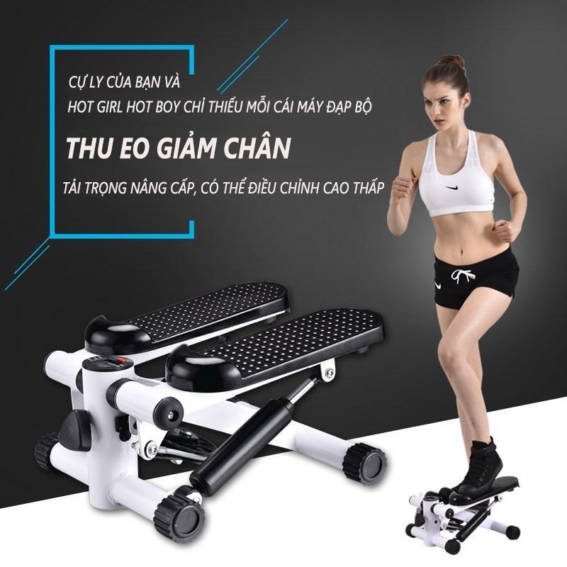 Máy Chạy Bộ Tại Chỗ MINI STEPPER 2020 Đen phối trắng