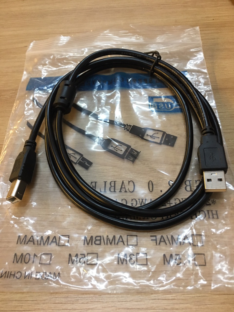 Dây máy in USB 1.5m có chống nhiễu (loại tốt)