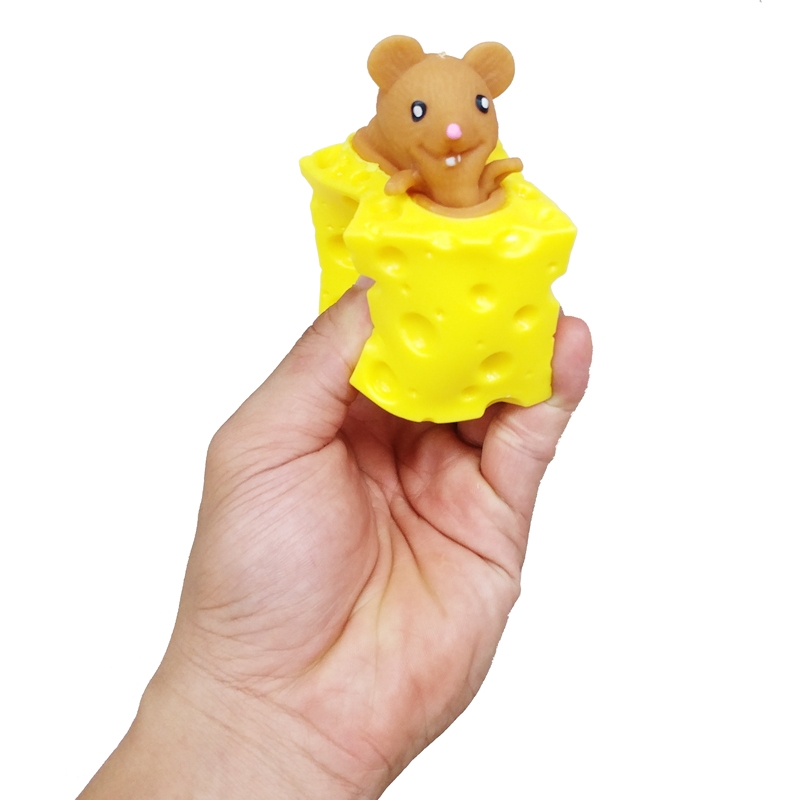 Đồ Chơi Squishy Chuột Phô Mai LU16 (Mẫu Màu Giao Ngẫu Nhiên)