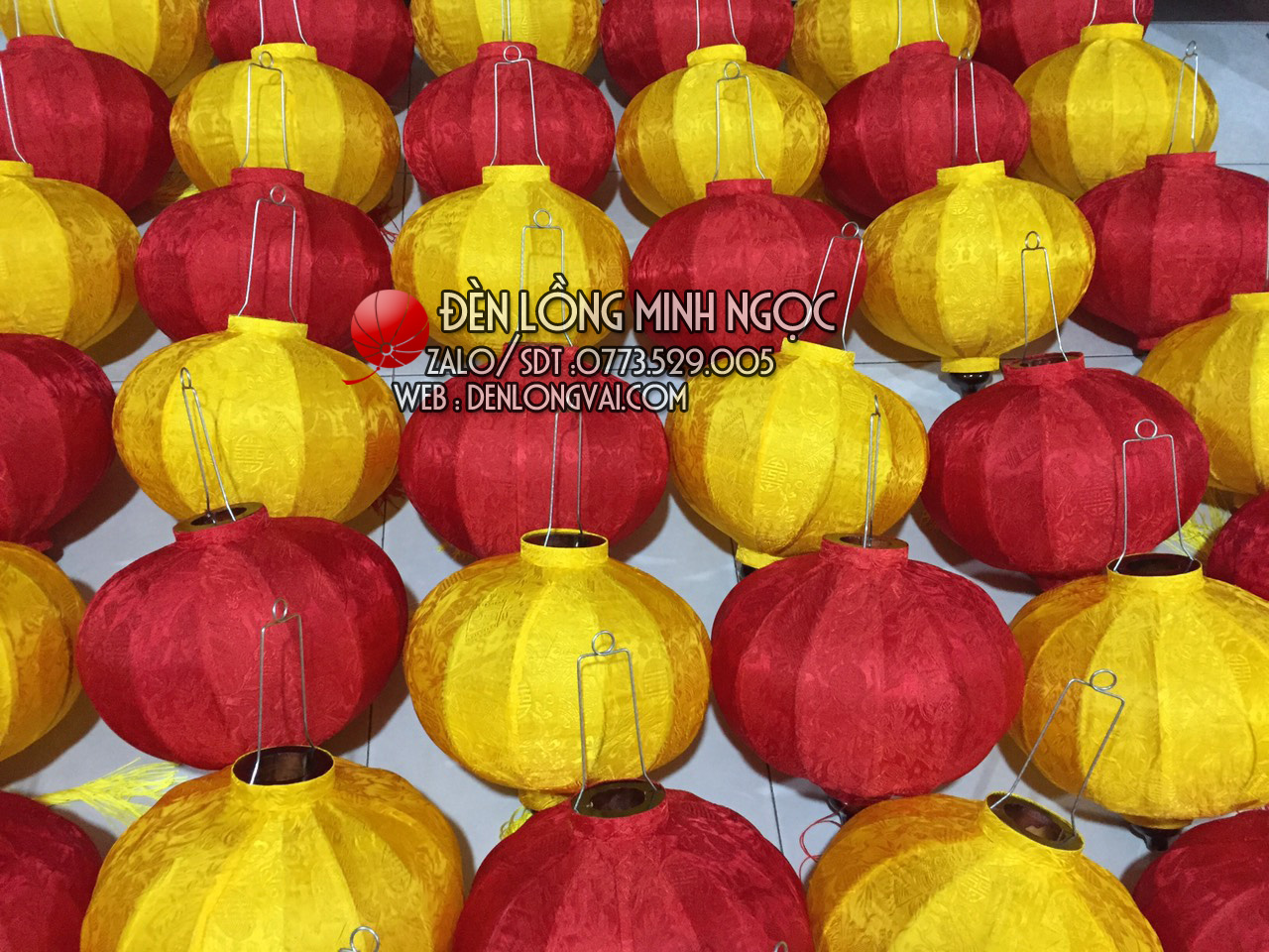 Đèn lồng Hội An kiểu tròn 30cm