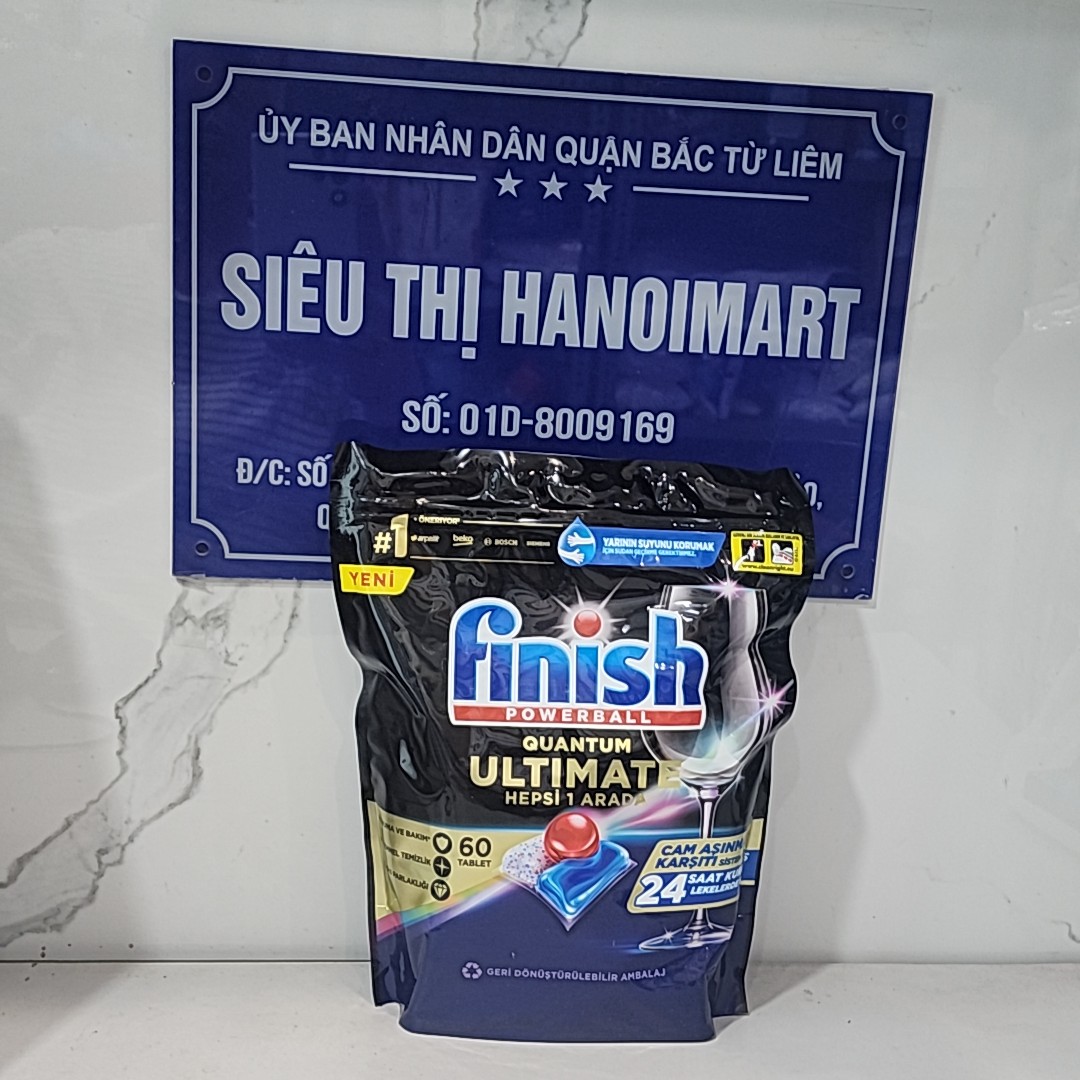 Combo Viên rửa bát Finish 60 viên hoặc 1.5kg Muối rửa bát finish hoặc Gel rửa chén eco 900ml, nước làm bóng hữu cơ