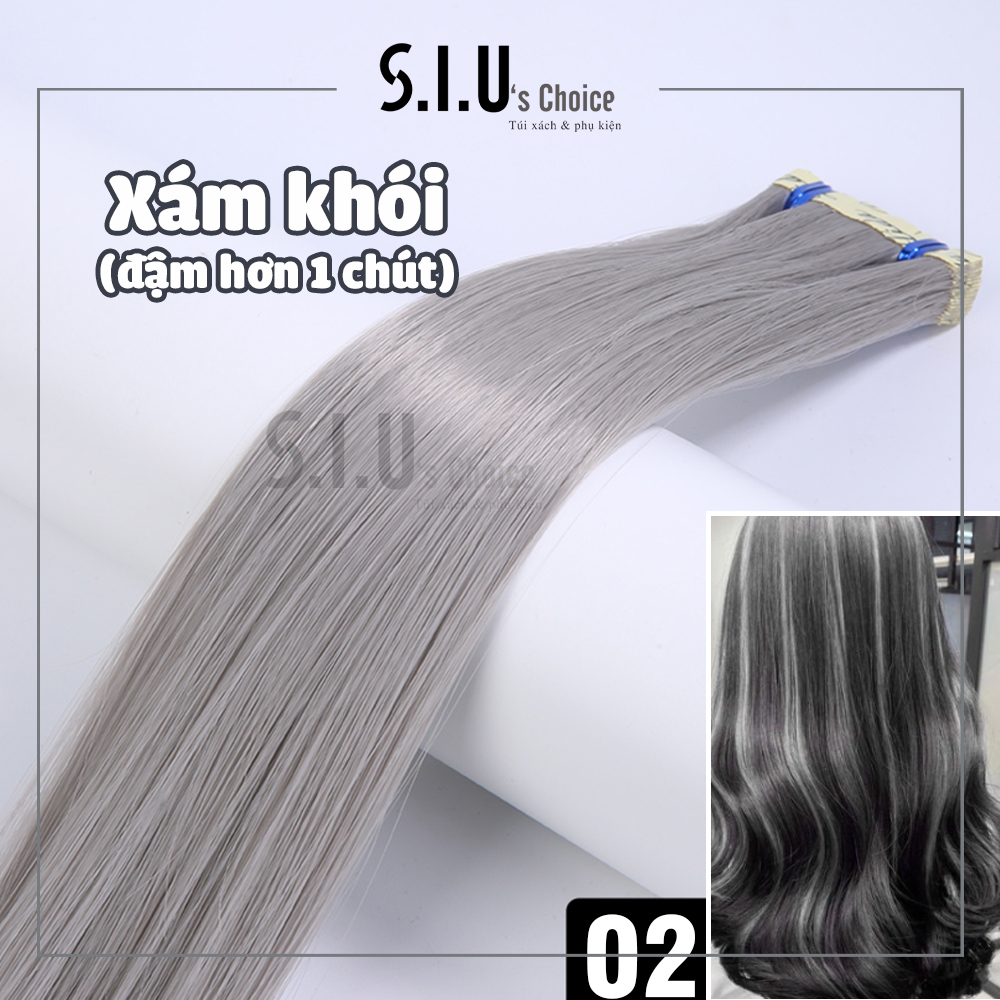 [LINE DÁN] Tóc giả highlight dán giống tóc thật dài 65cm siuschoice
