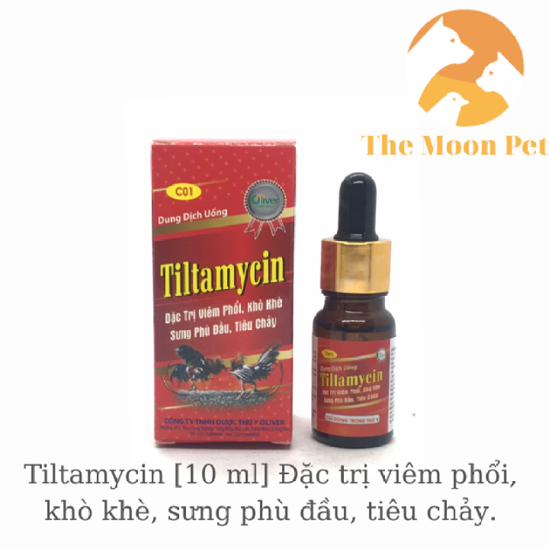 Tiltamycin [10 ml] Gà đá viêm phổi, khò khè, sưng phù đầu, tiêu chảy