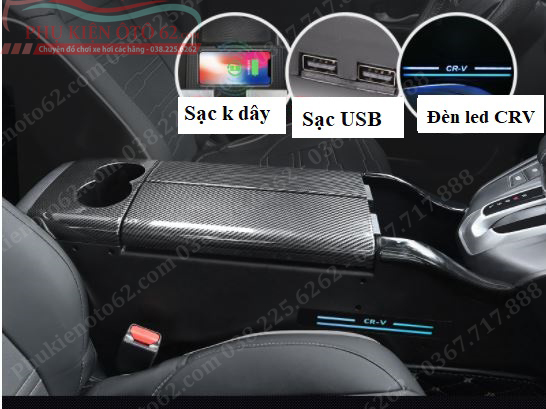 Độ Bệ tỳ tay xe Honda CRV 2018 – 2022