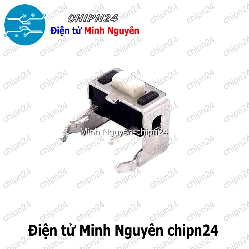 [10 cái] (K79) Nút nhấn 2 chân 3x6x4.3mm DIP Cong - HH005327
