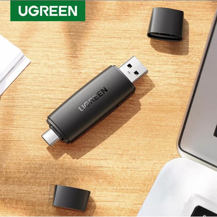 Đầu Đọc Thẻ Ugreen 2 in 1 USB 3.0 Type C , Card Reader TF SD 80191