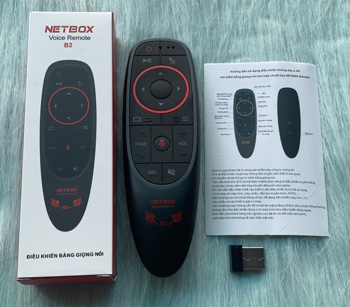 (Tặng kèm pin)Điều Khiển Chuột Bay NETBOX B2 - Có Voice - SP000407