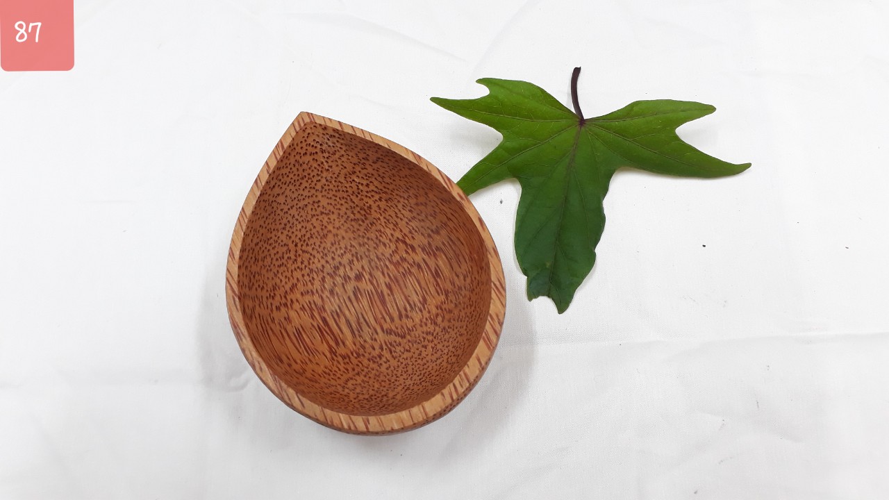Chén chấm hình giọt nước làm từ gỗ dừa