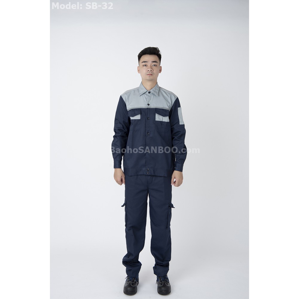 Bộ quần áo bảo hộ phối màu – SB32