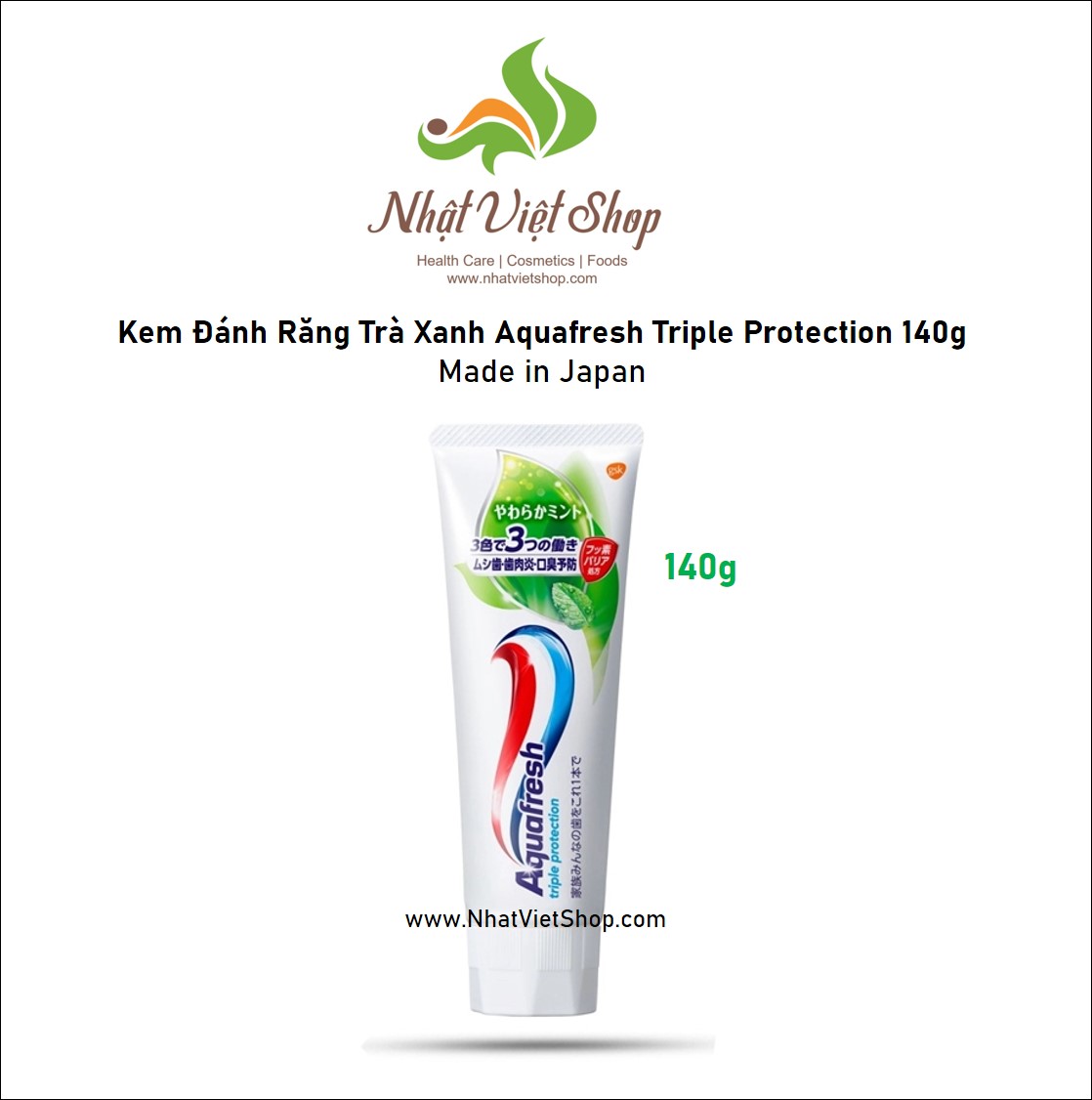 Kem Đánh Răng Aquafresh Triple Protection Nhật Bản 140g