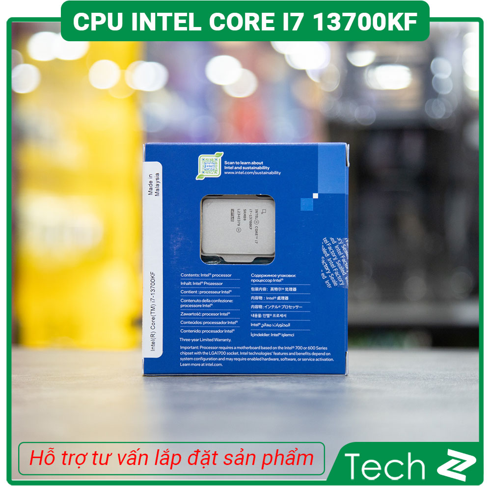 CPU Intel Core i7 13700KF Box New Bảo Hành 3 Năm