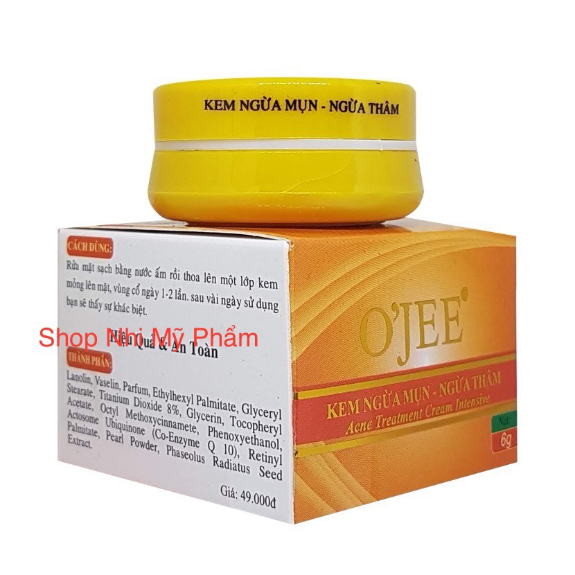 Kem Ngừa Mụn Mờ Thâm Dưỡng Trắng Da OJEE 6GR
