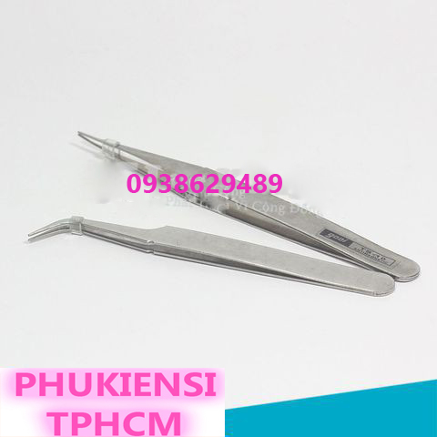 Bộ 2 Nhíp Gắp Linh Kiện Điện Tử Gooi ( 1 Cong - 1 Thẳng )