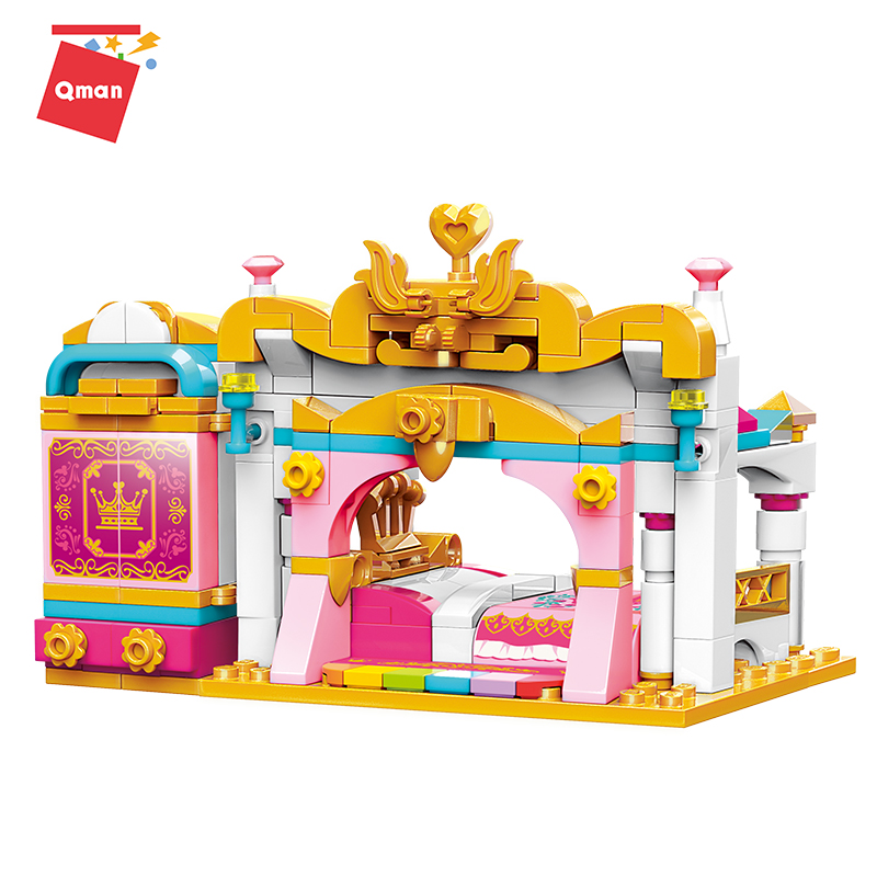 Đồ chơi lắp ráp xếp hình Qman 32012 - Căn phòng công chúa (282 mảnh ghép)