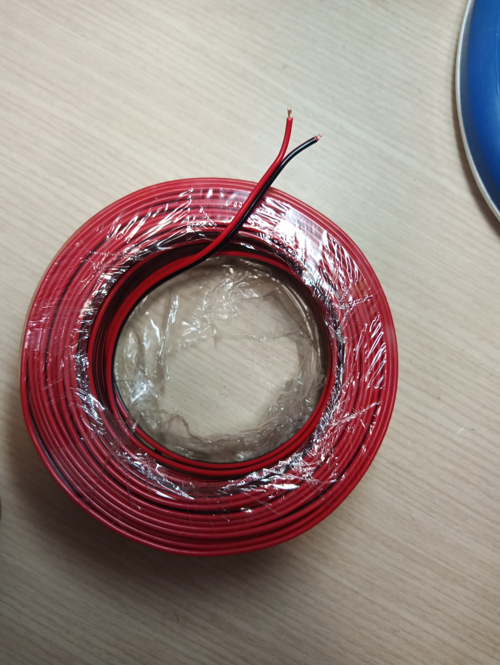 Dây điện đôi mềm đỏ đen 22AWG tính theo mét