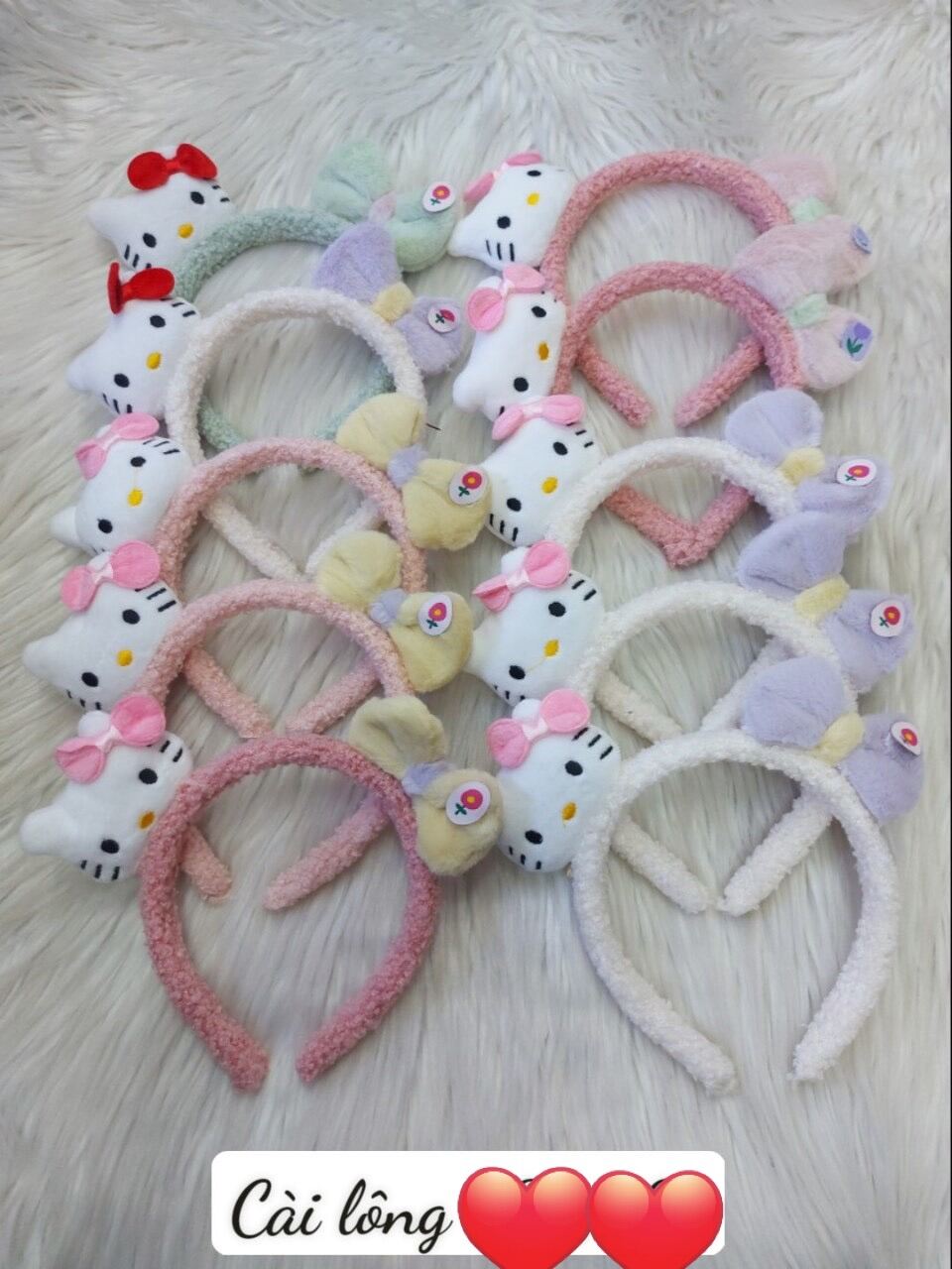 [Xả kho 3 ngày]Băng Đô  hinh  meo kitty de thuong cho be gai