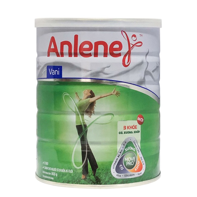 Sữa bột anlene movepro hương vani hộp 800g