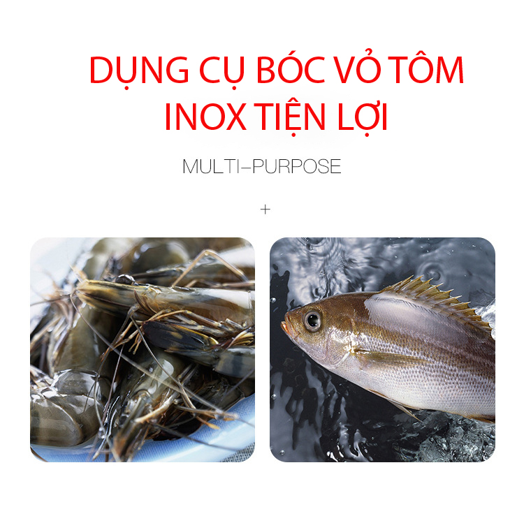 DỤNG CỤ BÓC VỎ TÔM INOX TIỆN LỢI