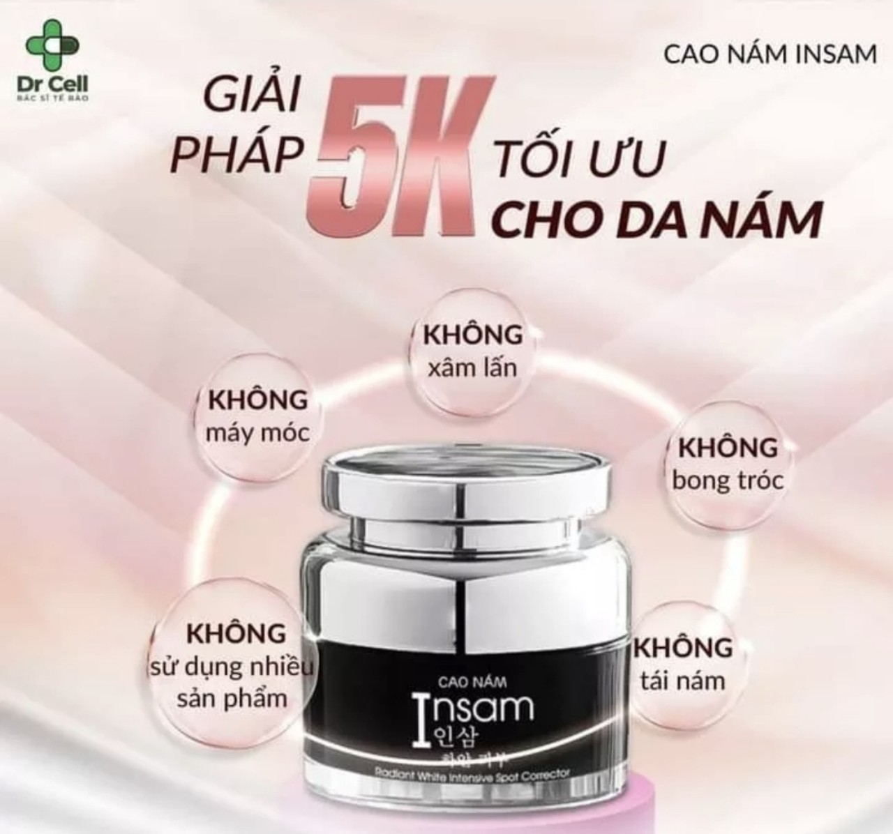 Ngăn ngừa đánh bay nám sạm Insam dr cell chính hãng