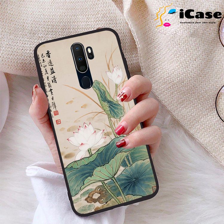 Ốp lưng Oppo A9 2020 viền dẻo TPU BST Sen