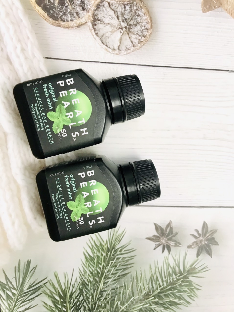 Viên uống thơm miệng Breath Pearls (hộp 50 viên của Úc)