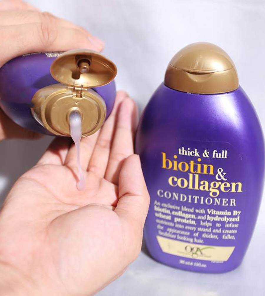 Dầu Xả Kích Thích Mọc Tóc Ogx Thick & Full Biotin & Collagen Conditioner 385ml
