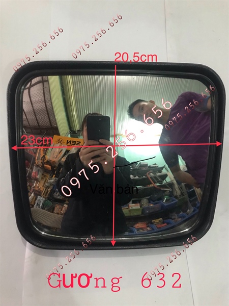 Gương sl632 gương chiếu hậu tròn gương cầu lồi dành cho xe tải gương chiếu hậu vuông