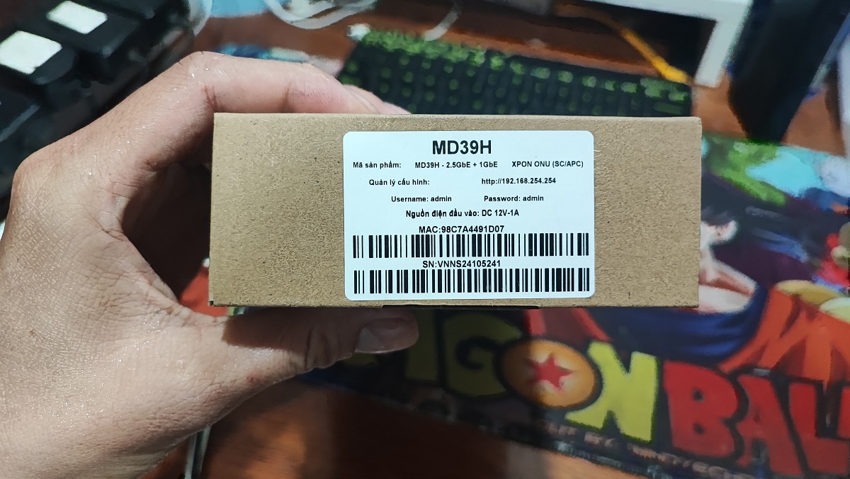 [BH 12T] Bộ chuyển ONU MD39H - CỔNG 2.5GBPS - HÀNG NEW