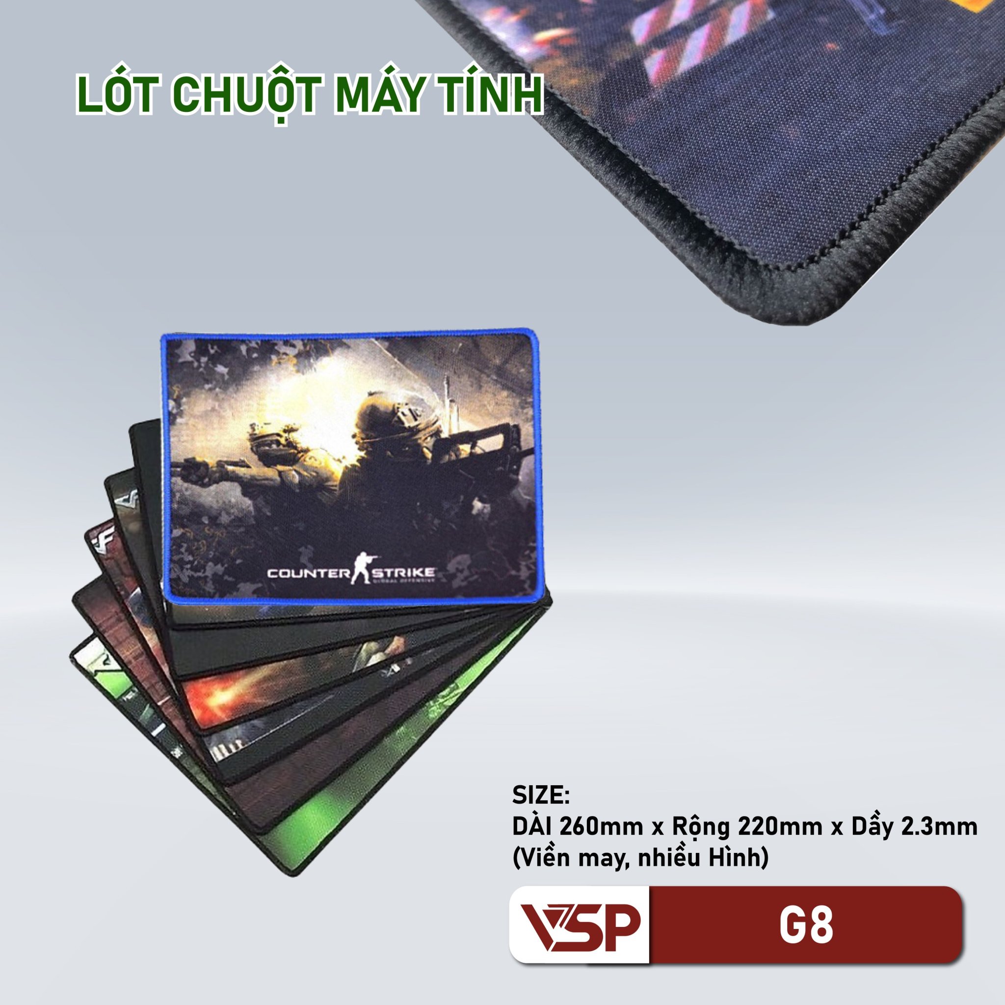 Lót chuột G8 (220*260*2.3mm)