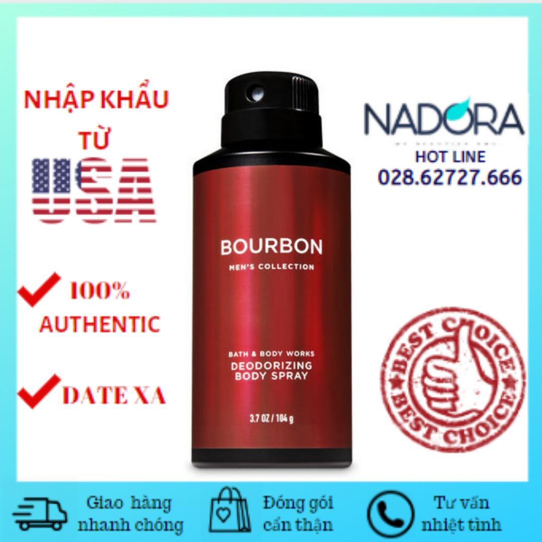 [HCM]Xịt Thơm Toàn Thân Bath and Body Works Bourbon Cho Nam (104g)
