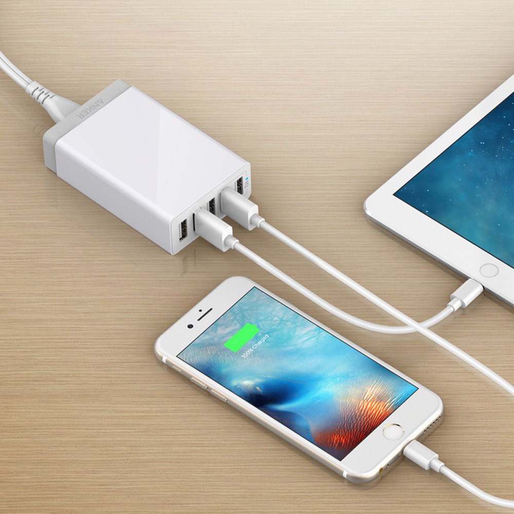 Củ Sạc Để Bàn Anker 5 Cổng USB 25w A2134