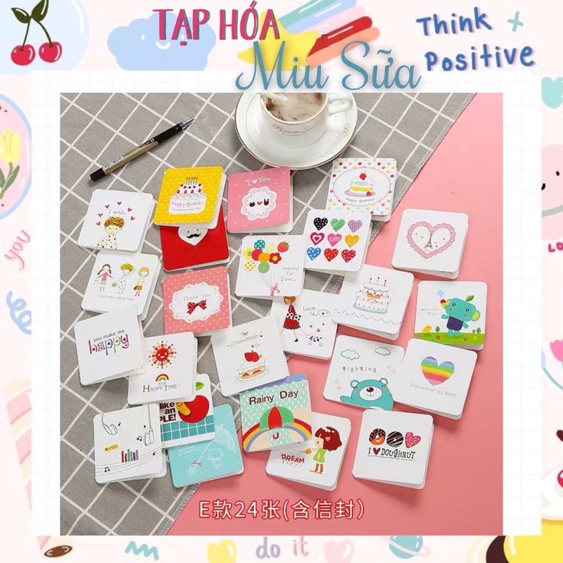 Thiệp mini in hình cute - MiuSua