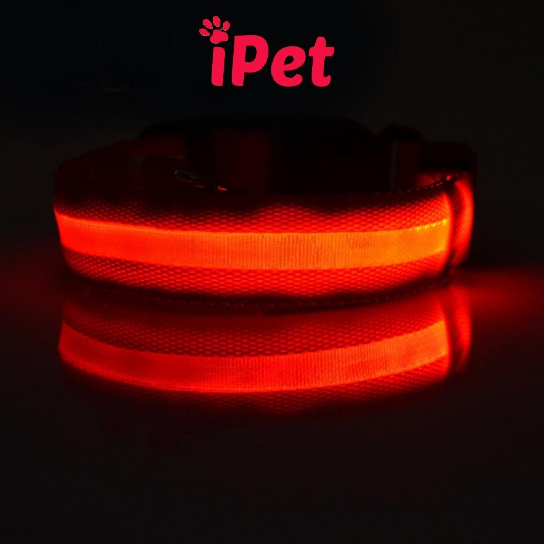 Vòng cổ cho thú cưng chó mèo có đèn led phát sáng - ipet shop