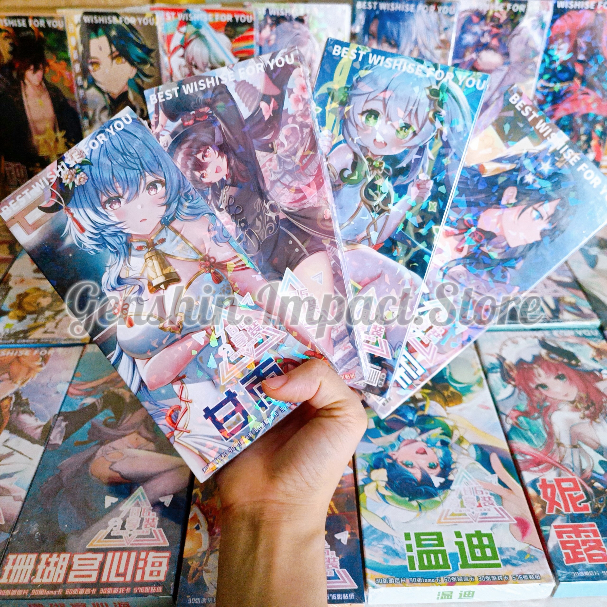 Hộp Postcard Genshin Impact (Mẫu 1)