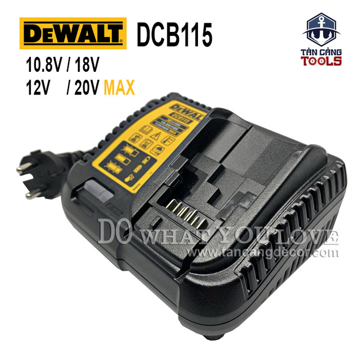 Sạc Pin 10.8V 18V DeWalt DCB115-KR