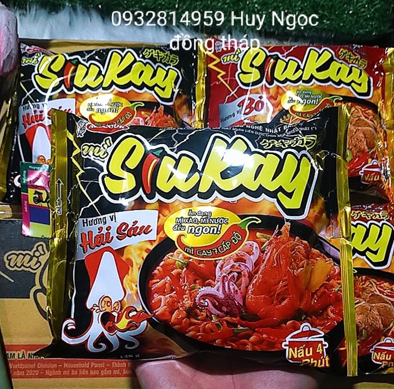 13 gói mì siêu cay acecook (cay ơi là cay)